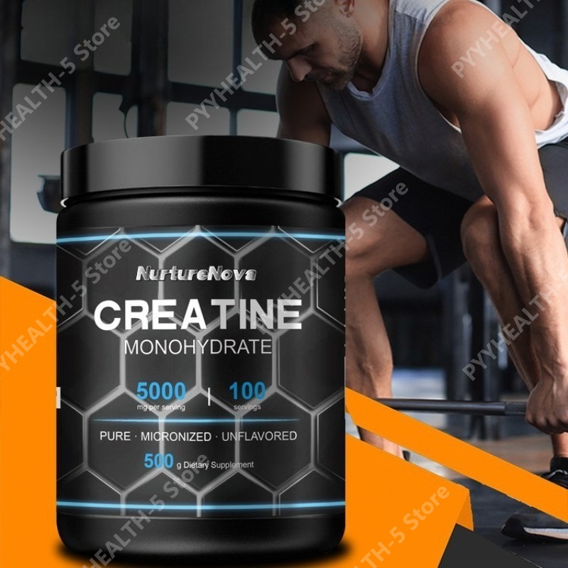 Creatine Monohydrate Powder - Bubuk Creatine Monohydrate 5000mg Per Sajian,