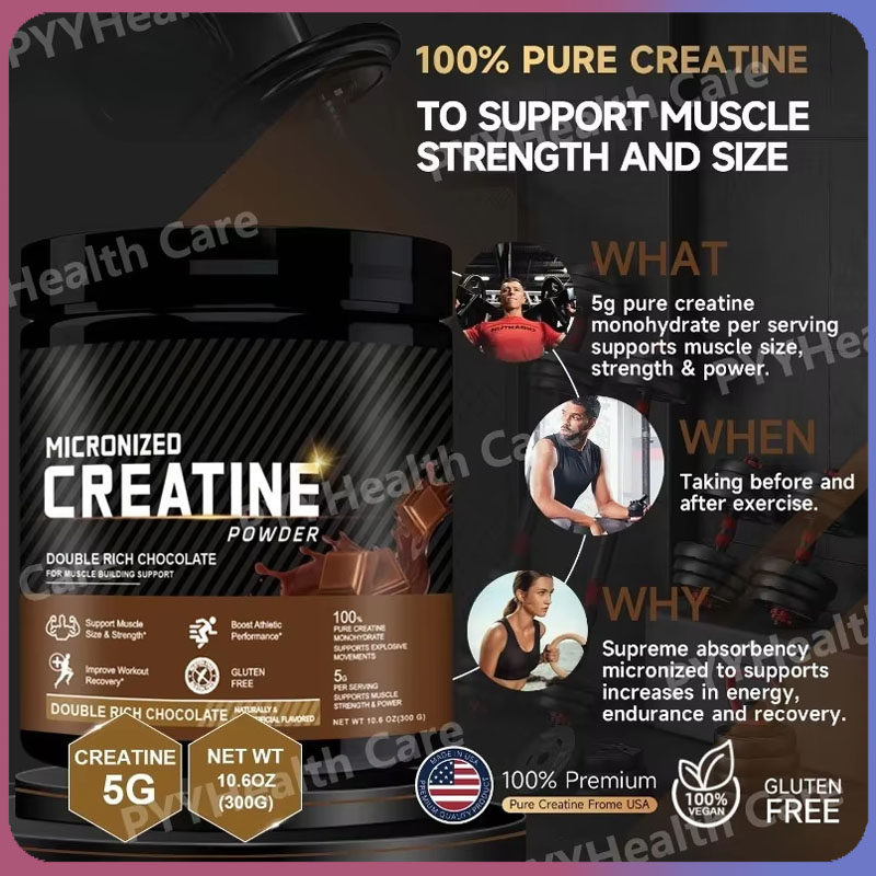 Creatine Monohydrate Powder - Creatine Monohydrate Bubuk Suplemen Pembangun Otot