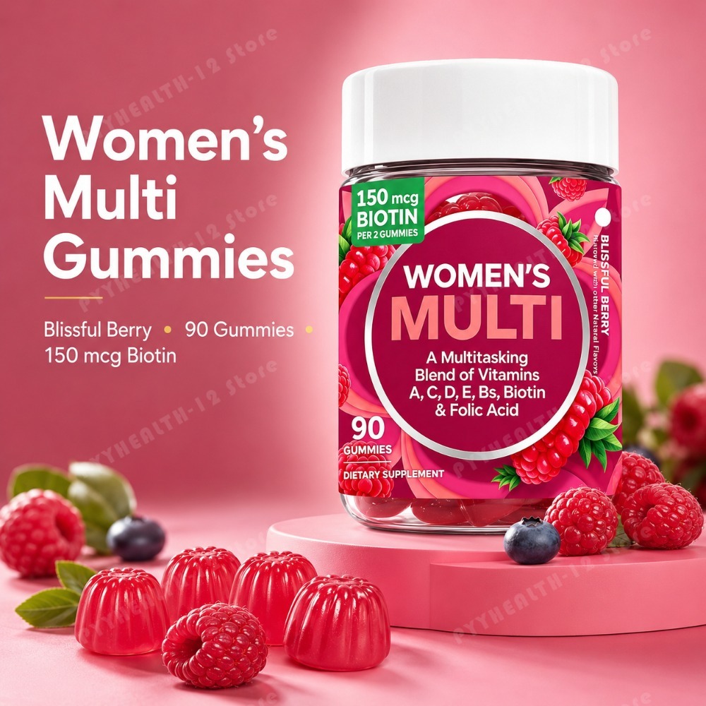 Multivitamin Gummy Adult - Multivitamin Gummies Wanita 90 Buah dengan