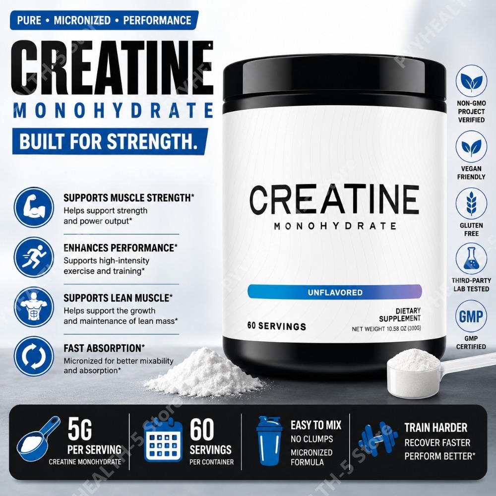 Creatine Monohydrate Powder - Bubuk Creatine Monohydrate 5000mg 60 Sajian