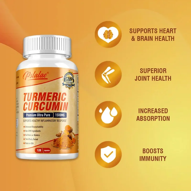 Turmeric Curcumin Capsule - Kunyit Kurkumin - Antioksidan, Mendukung Kesehatan