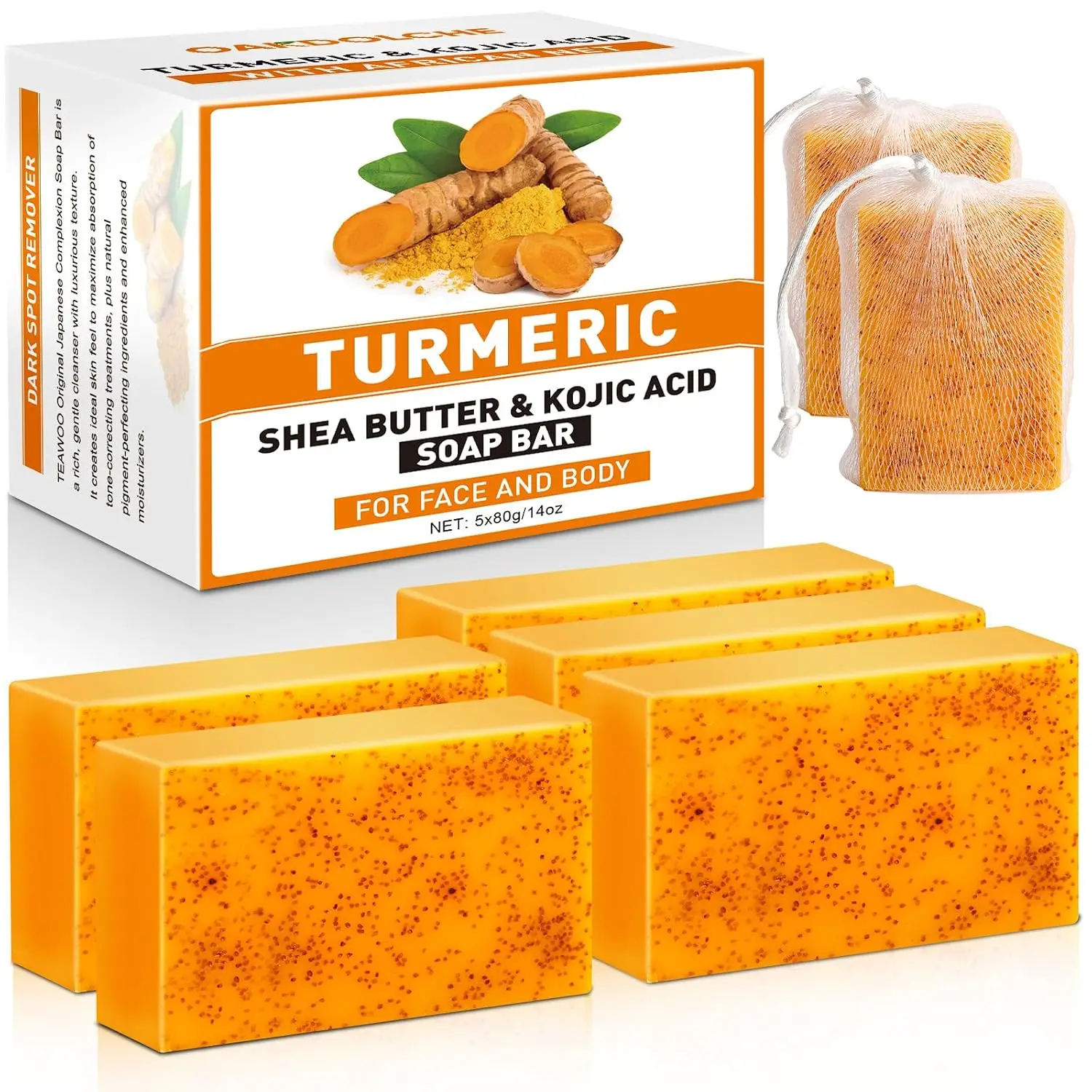 Turmeric Curcumin Capsule - 4 Batang Sabun Kunyit Asam Kojic
