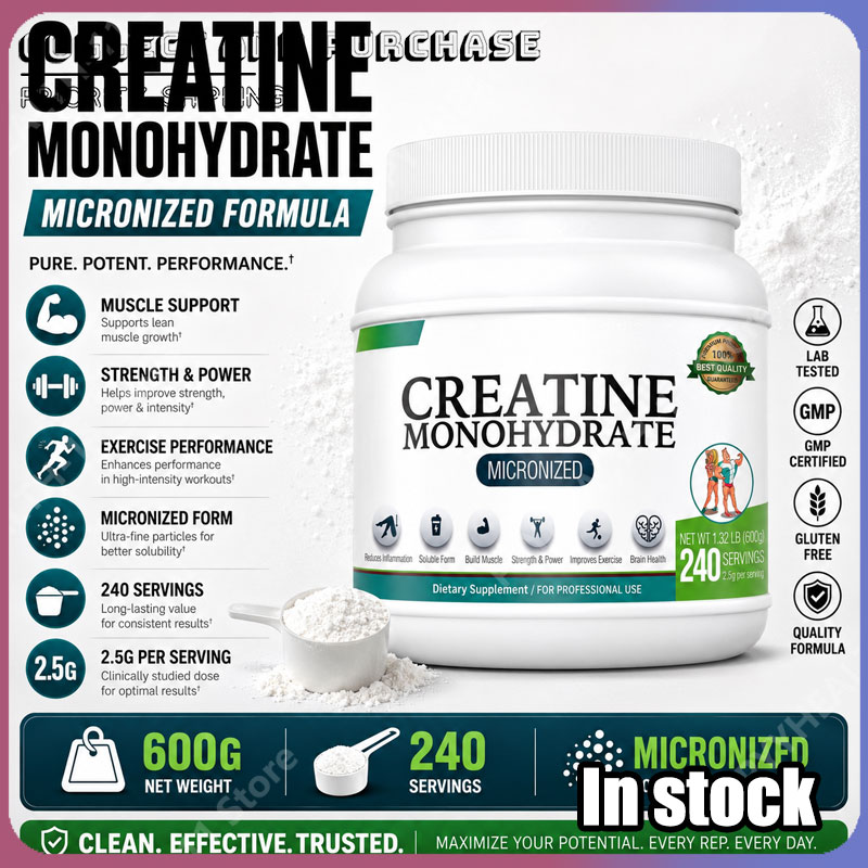 Creatine Monohydrate Powder - Bubuk Creatine Monohydrate Mendukung Kekuatan Otot,