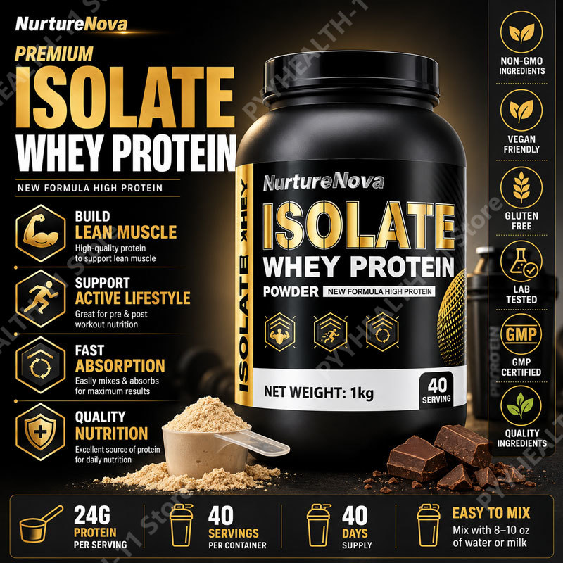 Nutrition Fitness Supplements - Protein Isolat Whey Bubuk Rendah Lemak,