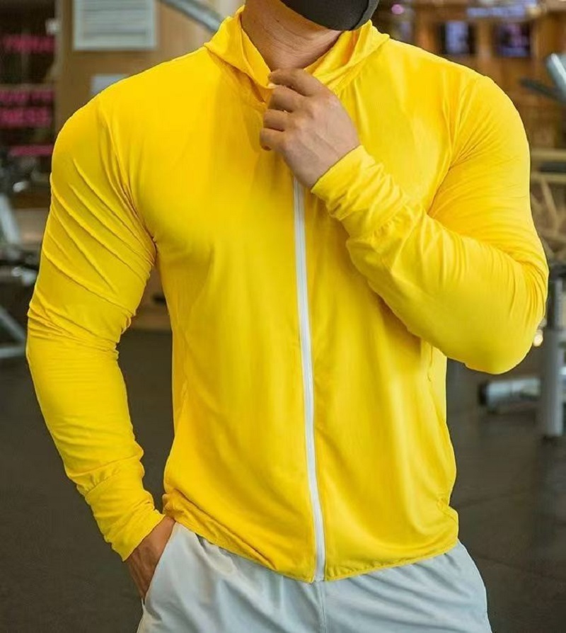 Fitness & Nutrition Lab - Jaket Lari Basket Pria Cepat Kering