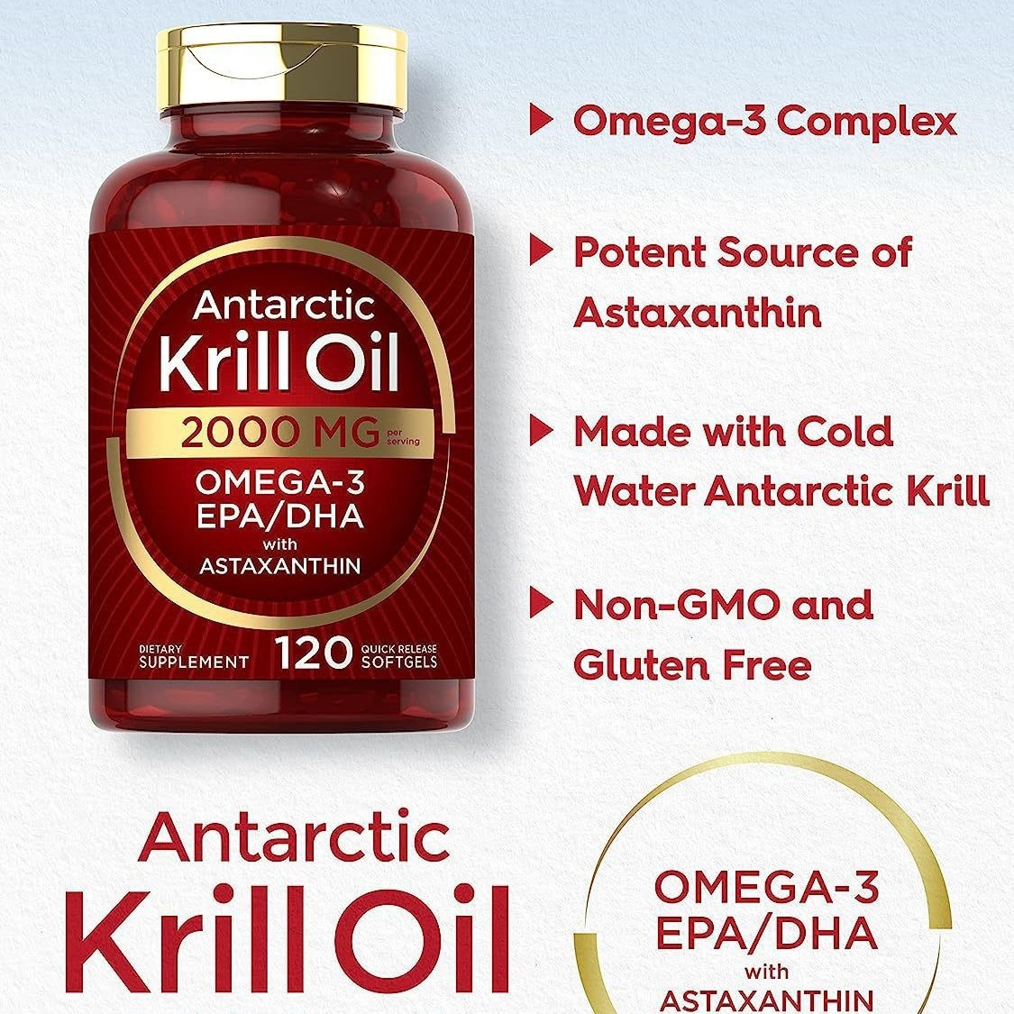 Nutrition Fitness Supplements - Kapsul lunak minyak krill melengkapi nutrisi,