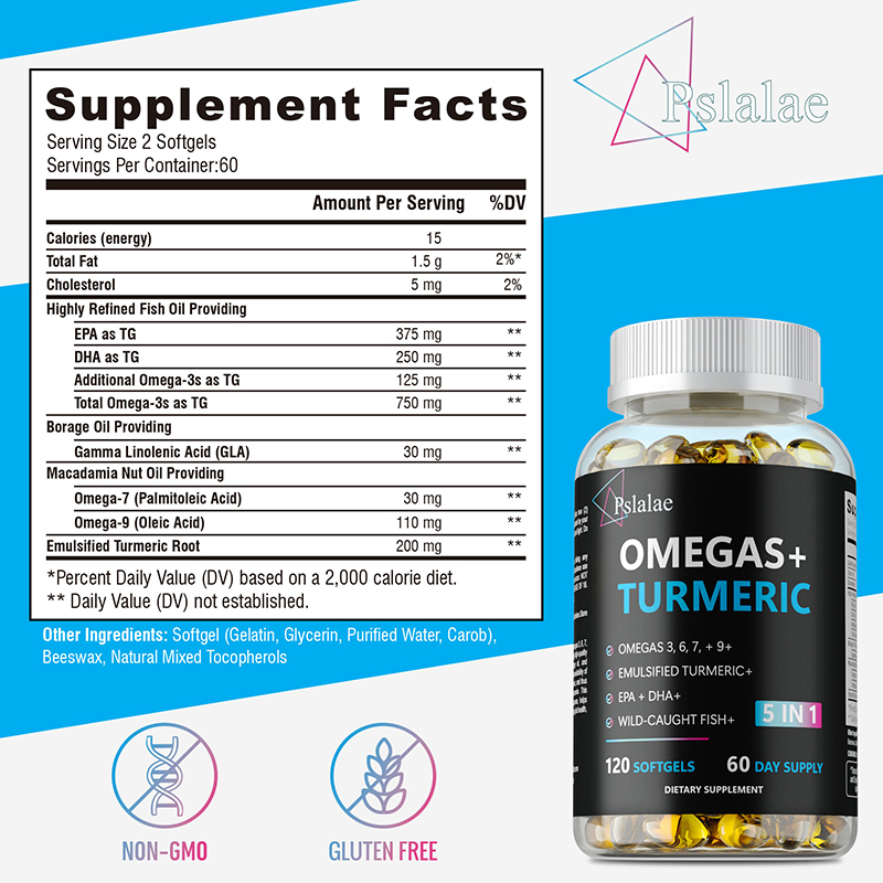 Kapsul Omega+ Kunyit - Meningk - Turmeric Curcumin Capsule ulasan dan harga
