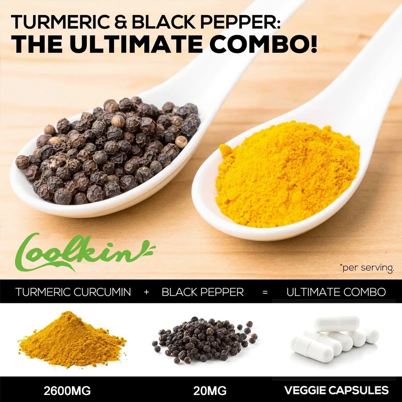 Suplemen Kurkumin dengan Lada  - Turmeric Curcumin Capsule ulasan dan harga