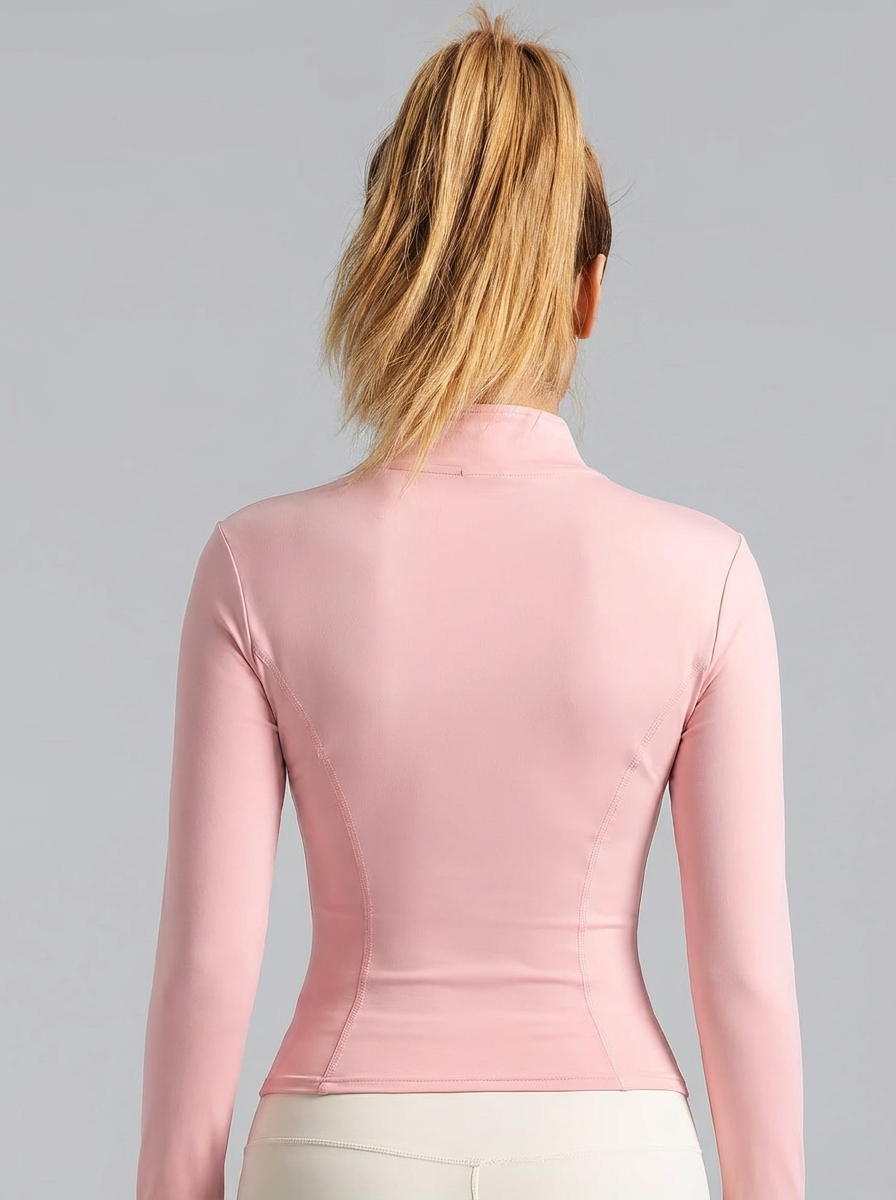Jaket Yoga Wanita Warna Pink M - Fitness & Nutrition Lab ulasan dan harga