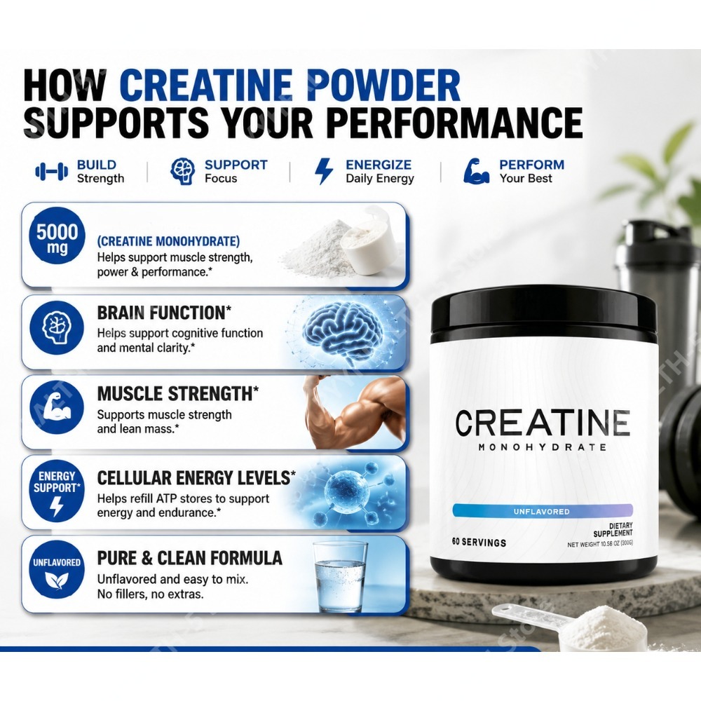 Bubuk Creatine Monohydrate 500 - Creatine Monohydrate Powder ulasan dan harga