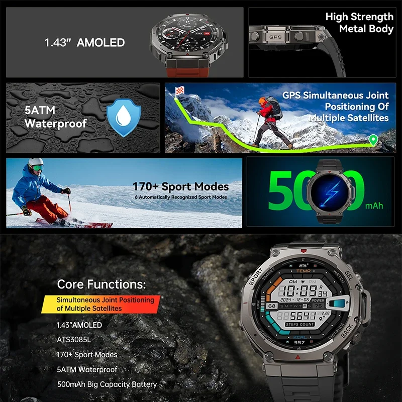 Jam Tangan Pintar Militer DM58 - Nutrition Gym ulasan dan harga