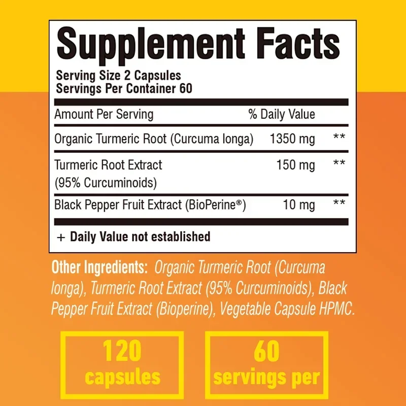 Kunyit Kurkumin - Antioksidan, - Turmeric Curcumin Capsule ulasan dan harga