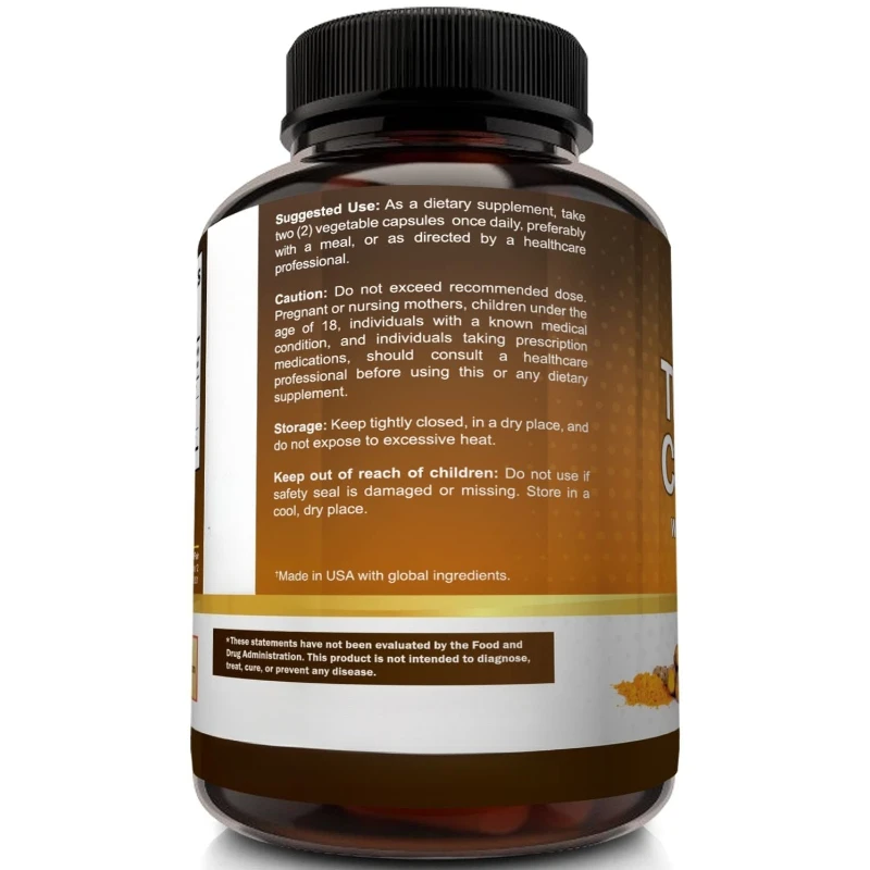 Suplemen Kunyit Kurkumin 1650m - Turmeric Curcumin Capsule ulasan dan harga
