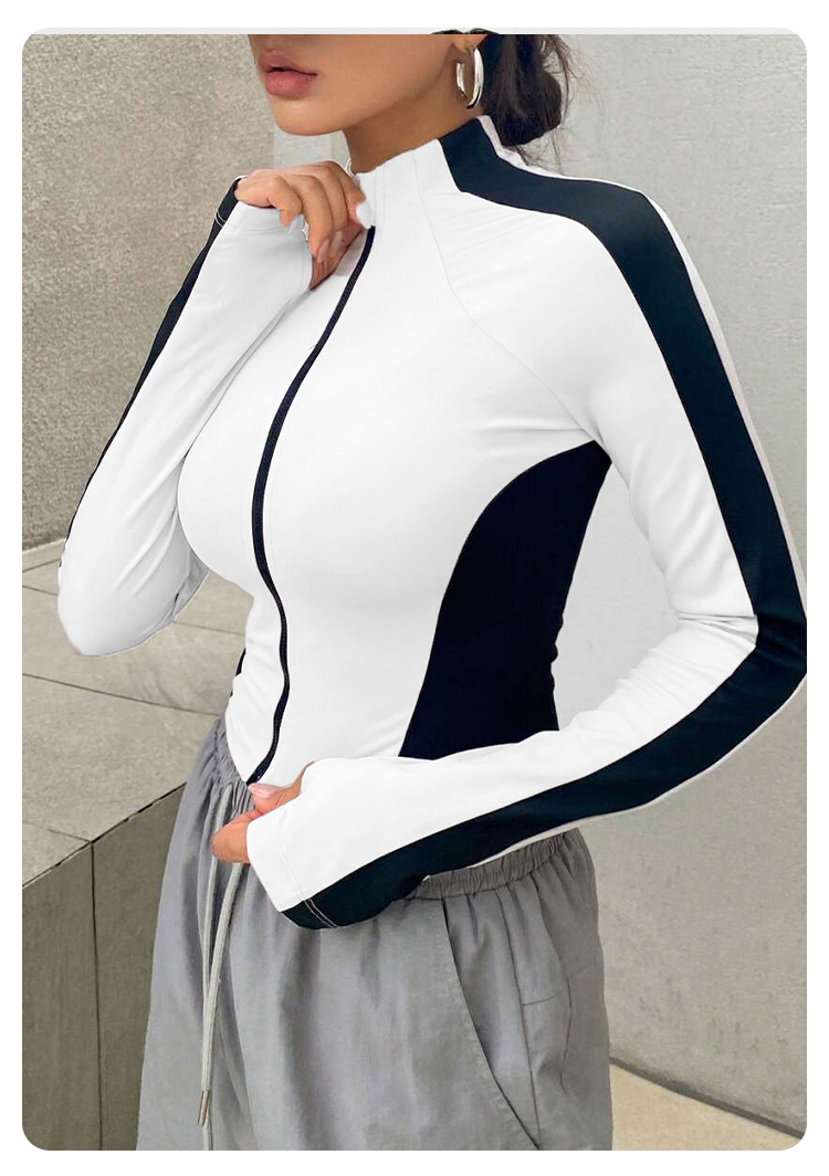 Pakaian Yoga Jaket Kerah Berdi - Fitness & Nutrition Lab ulasan dan harga