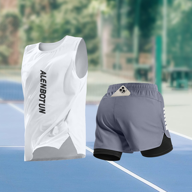 Set Olahraga Lari Pria Pakaian - Fitness & Nutrition Lab ulasan dan harga