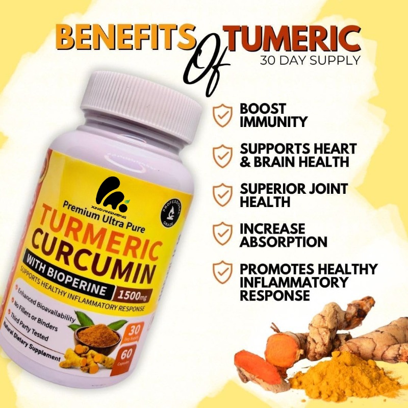 Suplemen Kunyit Kurkumin dan B - Turmeric Curcumin Capsule ulasan dan harga
