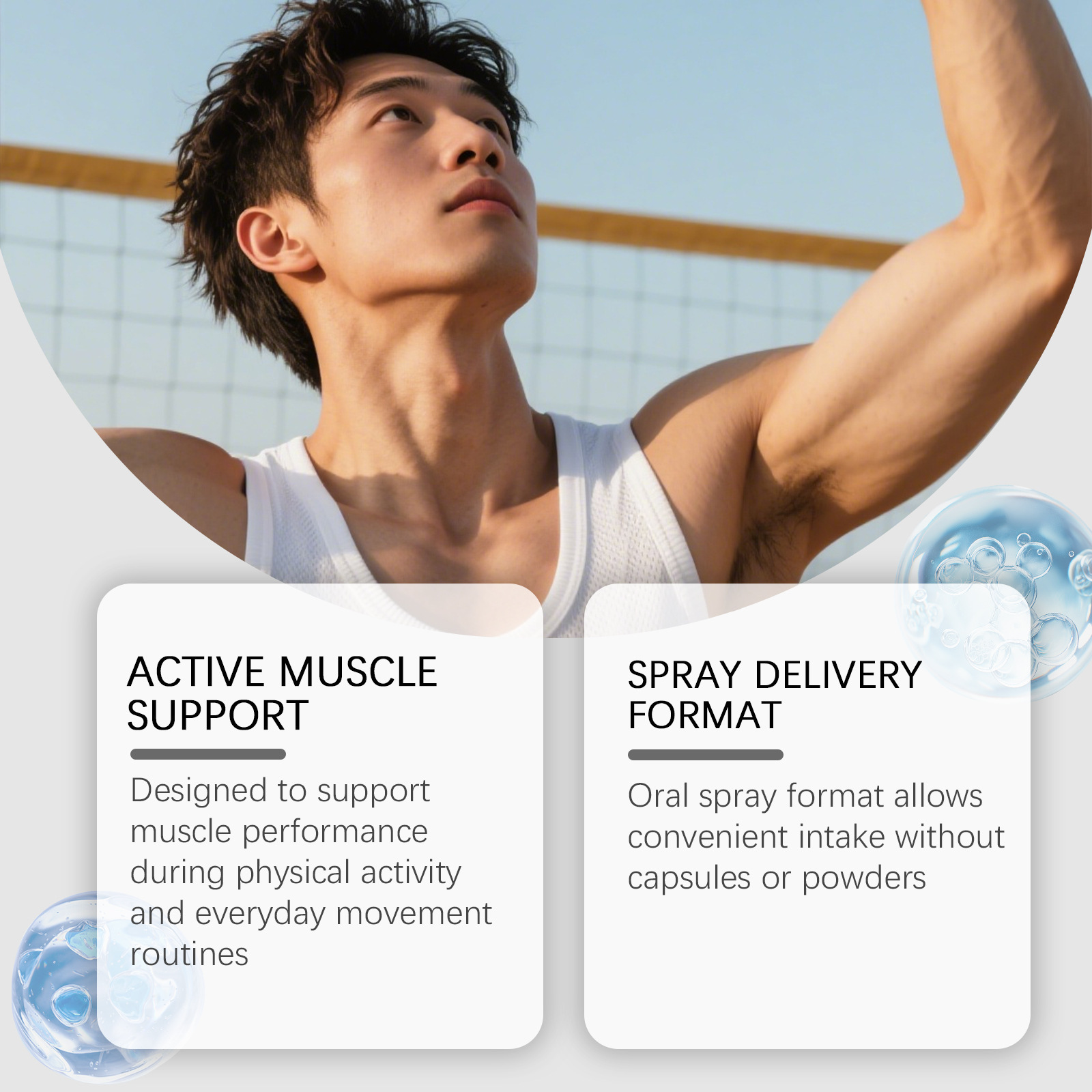 Semprotan Pertumbuhan Otot Men - Nutrition Fitness Supplements ulasan dan harga