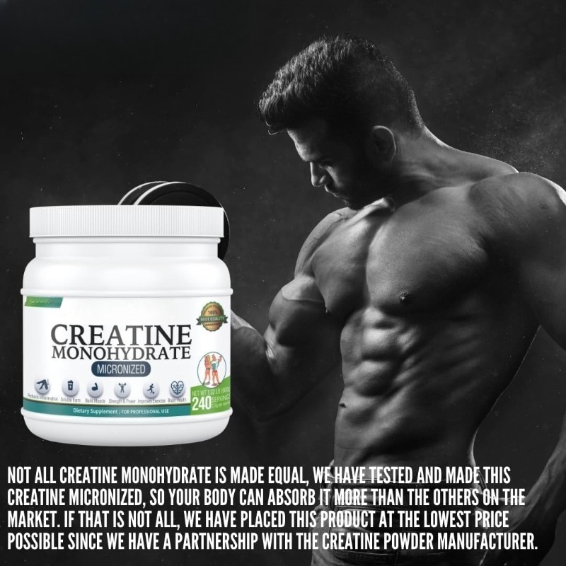 Bubuk Creatine Monohydrate Men - Creatine Monohydrate Powder ulasan dan harga