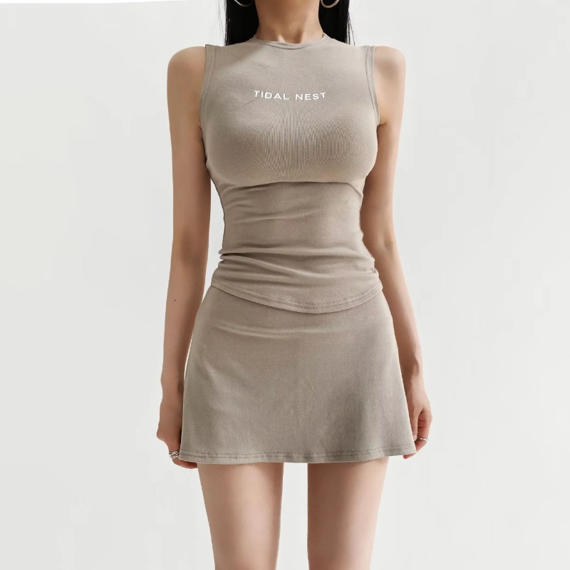 Setelan Vest Tanpa Lengan Kera - Fitness & Nutrition Lab ulasan dan harga