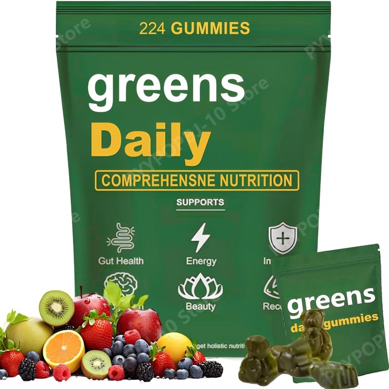 Greens Gummies Organik Chlorel - Multivitamin Gummy Adult ulasan dan harga