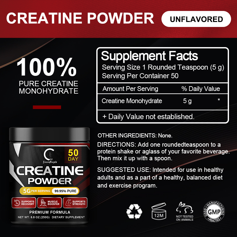 GPGP GreenPeople Creatine Mono - Creatine Monohydrate Powder ulasan dan harga