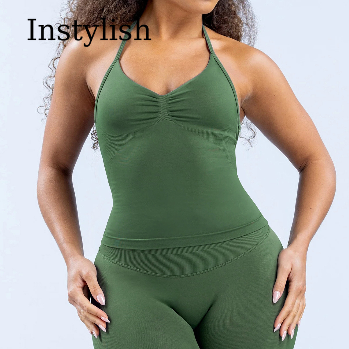 Set Yoga Wanita 2 Potong Tanpa - Fitness & Nutrition Lab ulasan dan harga