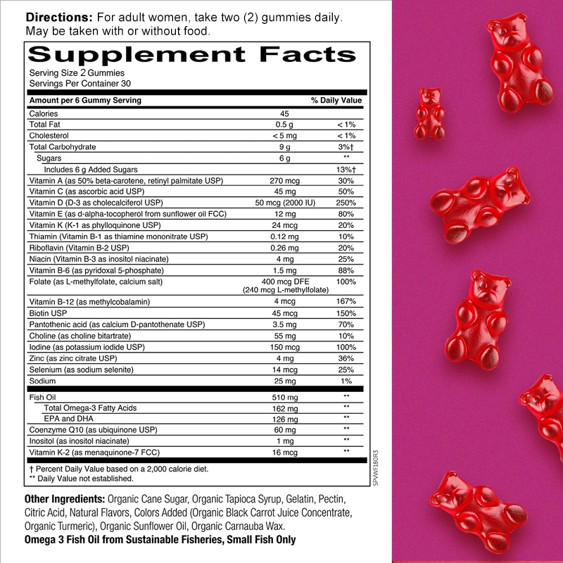 Vitamin untuk Wanita - MULTI d - Multivitamin Gummy Adult ulasan dan harga